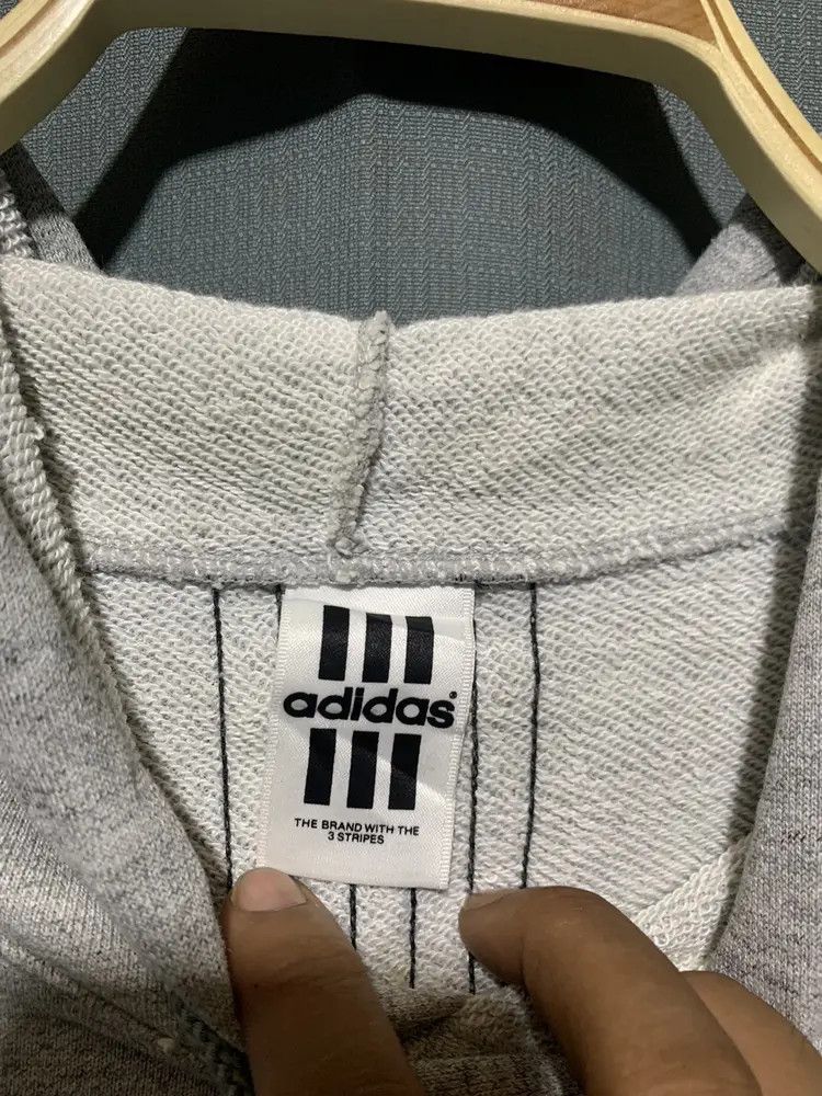 Adidas Vintage adidas back stripes pullover boxy hoodie Size US M / EU 48-50 / 2 - 11 Thumbnail