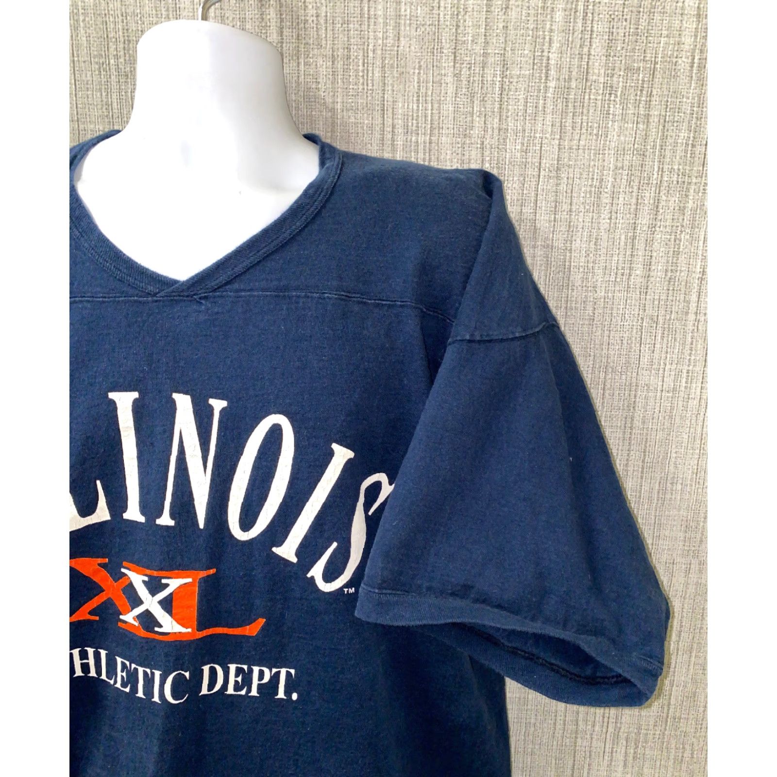 Vintage VINTAGE Galt Sand Mens T-Shirt Navy Blue Short Sleeve XL Cotton Illinois Thick Shirt Size US XL / EU 56 / 4 - 2 Thumbnail