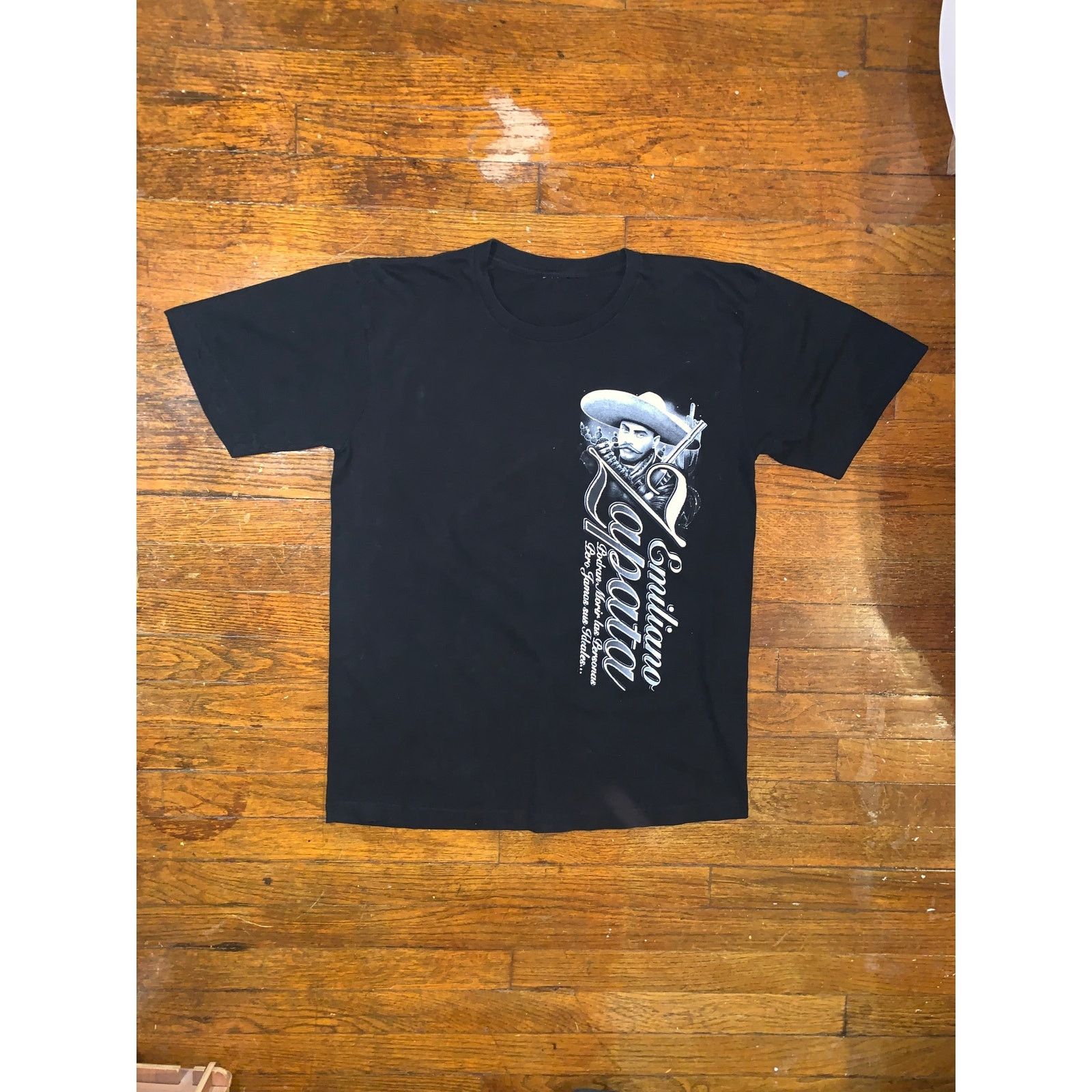 Other Emiliano Zapata Graphic T Shirt Y2K Black Medium Fit Size US M / EU 48-50 / 2 - 2 Thumbnail