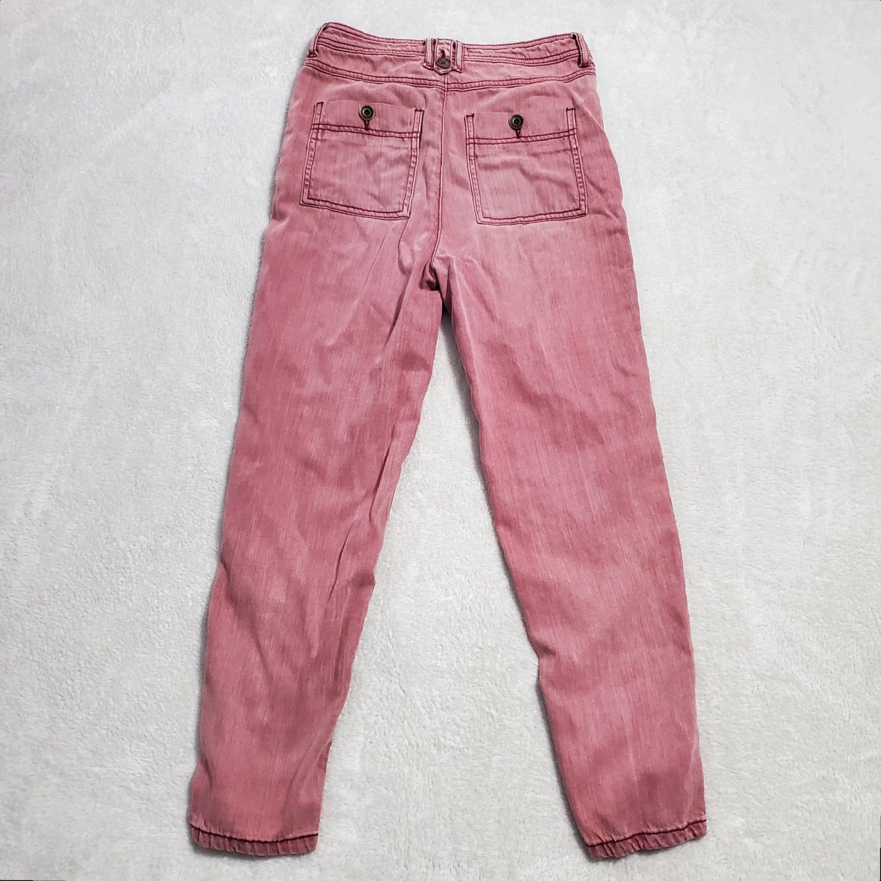 Anthropologie VINTAGE By Anthropologie Pants Womens 25 Raspberry Red High Rise Tapered OB1123915 Size 42" / US 20 - 2 Thumbnail
