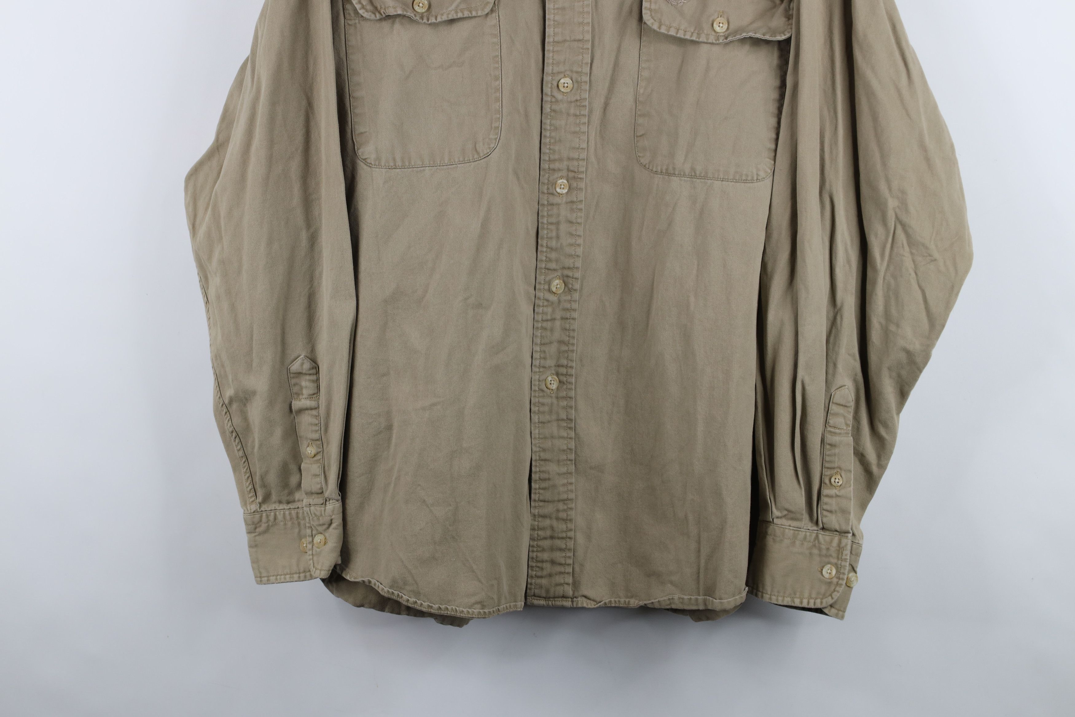 Vintage Vintage 90s Streetwear Pocket Collared Button Down Shirt Size US L / EU 52-54 / 3 - 3 Thumbnail