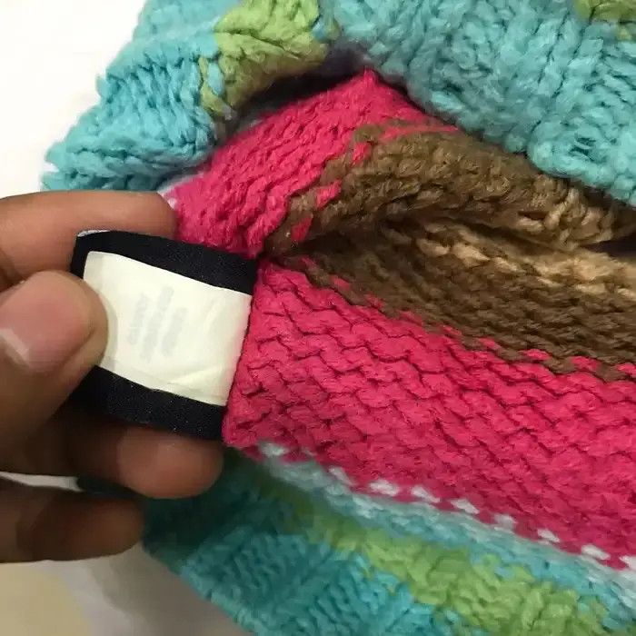 Gap × Vintage Gap Multicolour Knit Beanie Hat Size ONE SIZE - 8 Thumbnail