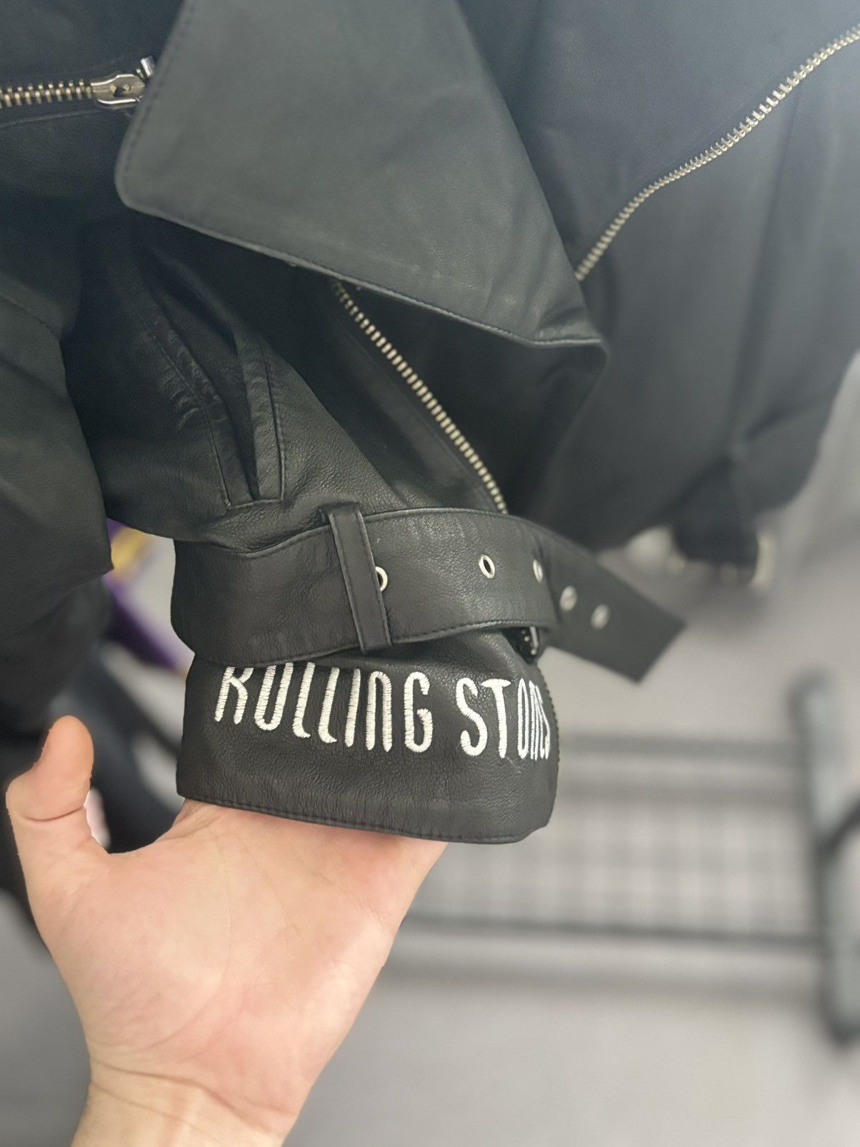 The Rolling Stones Vintage Rolling Stones Leather Jacket sz S Size S / US 4 / IT 40 - 9 Thumbnail
