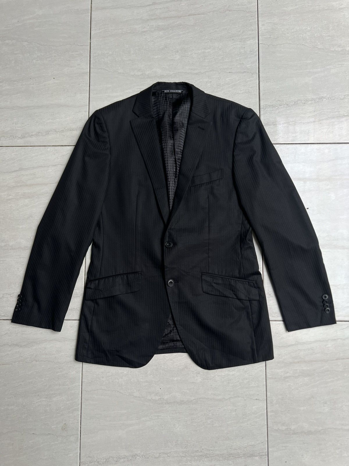 Issey Miyake FICCE COLLEZIONE By Yoshiyuki Konishi Striped Black Suit Size US S / EU 44-46 / 1 - 6 Thumbnail