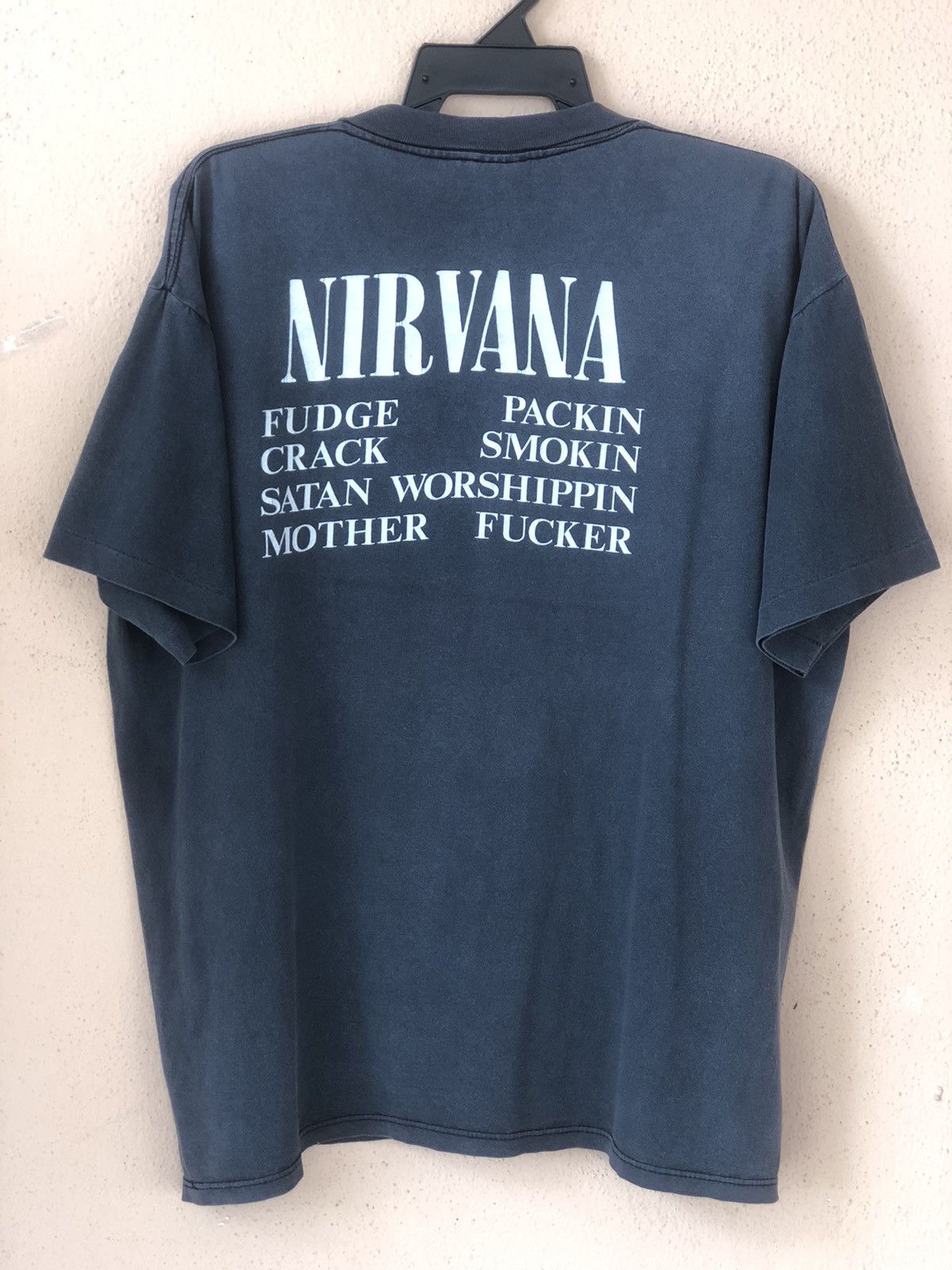 Band Tees × Nirvana × Vintage Vintage 90s NIRVANA Vestibule Grunge Tee Size US XL / EU 56 / 4 - 10 Thumbnail