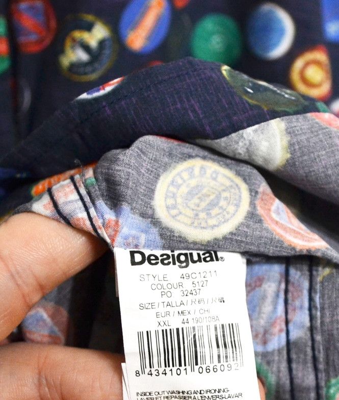 Desigual Desigual Bottle Caps Long Sleeve Button Shirt Size XXL Size US XXL / EU 58 / 5 - 4 Thumbnail