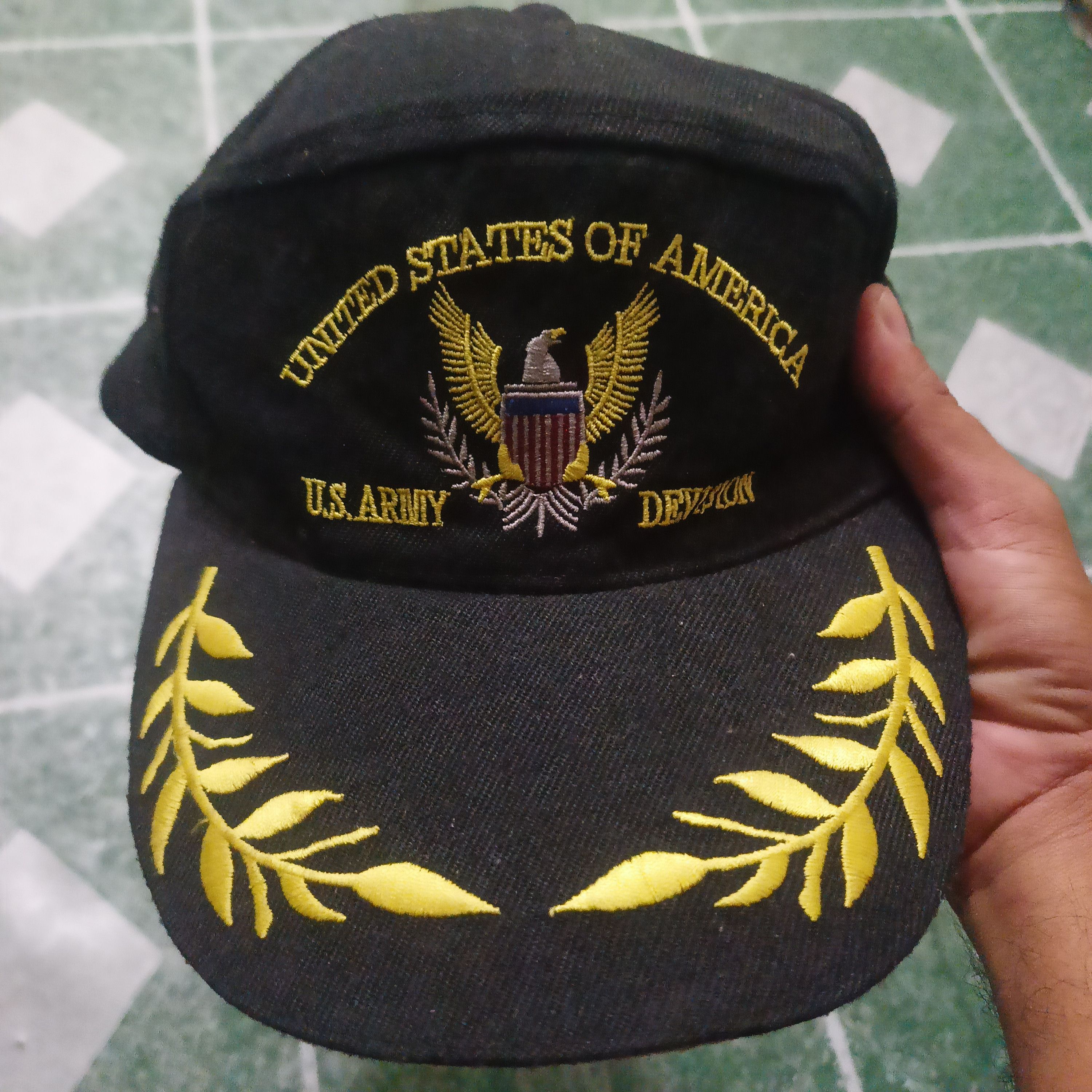 Vintage U.S. Army 7 panel cap hat Size ONE SIZE - 1 Thumbnail