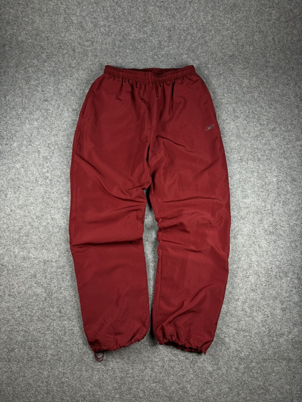 Reebok × Vintage Vintage Reebook track pants burgundy Size US 34 / EU 50 - 1 Thumbnail