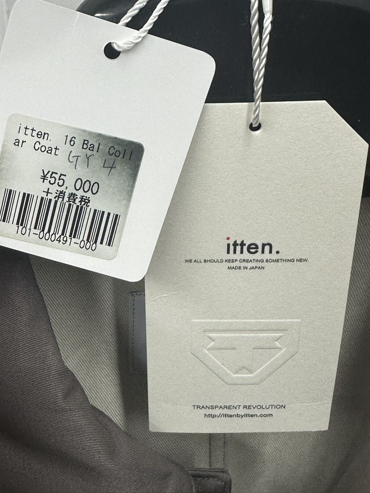 Other itten.(イッテン) "itten 16 Bal Collar Coat" Top Coat size 4 XL Size US XL / EU 56 / 4 - 8 Thumbnail