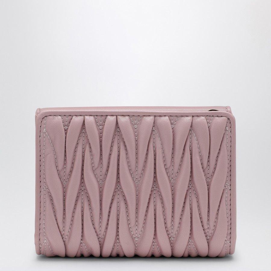 Miu Miu o1d2blof0924 Size: OS / Leather Wallet in Pink Size ONE SIZE - 3 Thumbnail