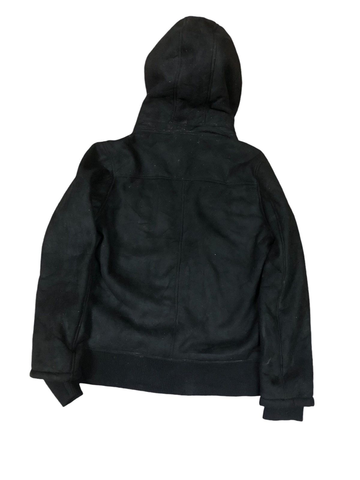 14th Addiction Steel Brawn Faux FUr Hooded Punk Rockabilly Mole Skin Jacket Size US S / EU 44-46 / 1 - 2 Thumbnail