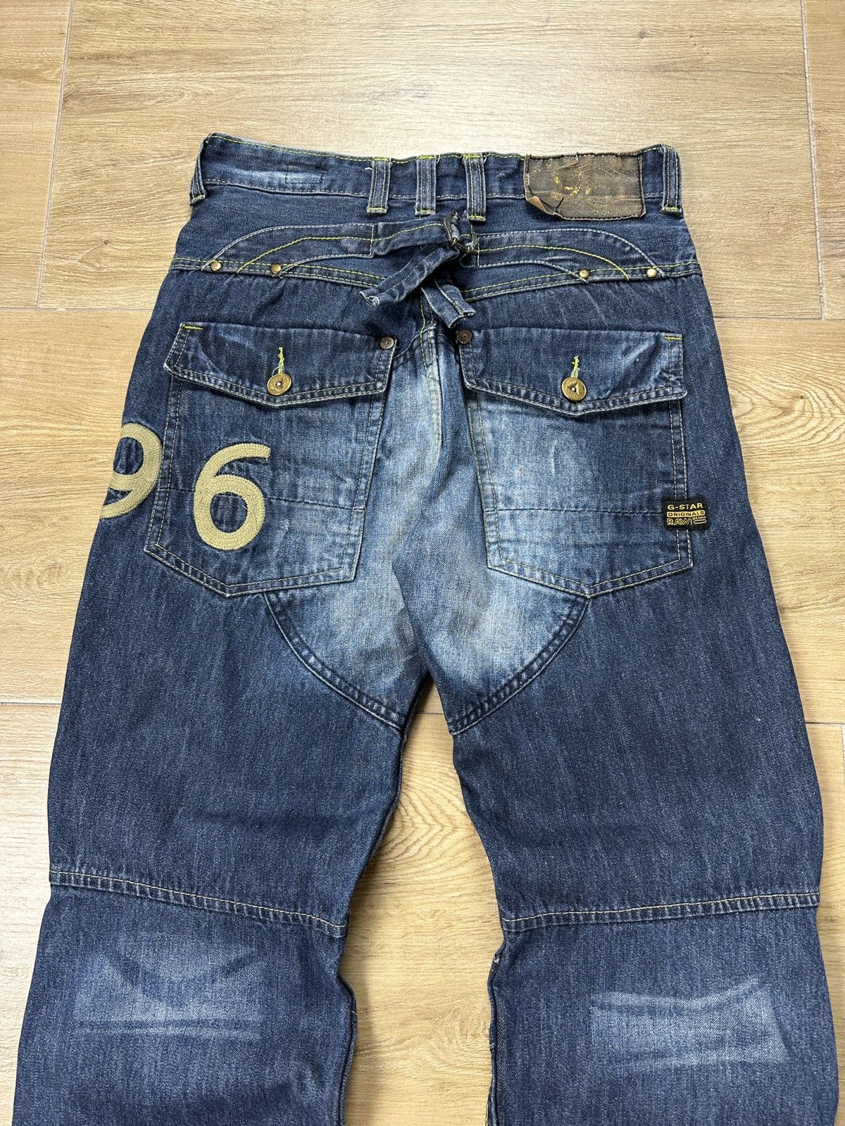G-Star × Vintage Vintage Y2K G-Star Raw 96 Elwood 5620 Embroidery Logo Pants Size US 28 / EU 44 - 2 Thumbnail