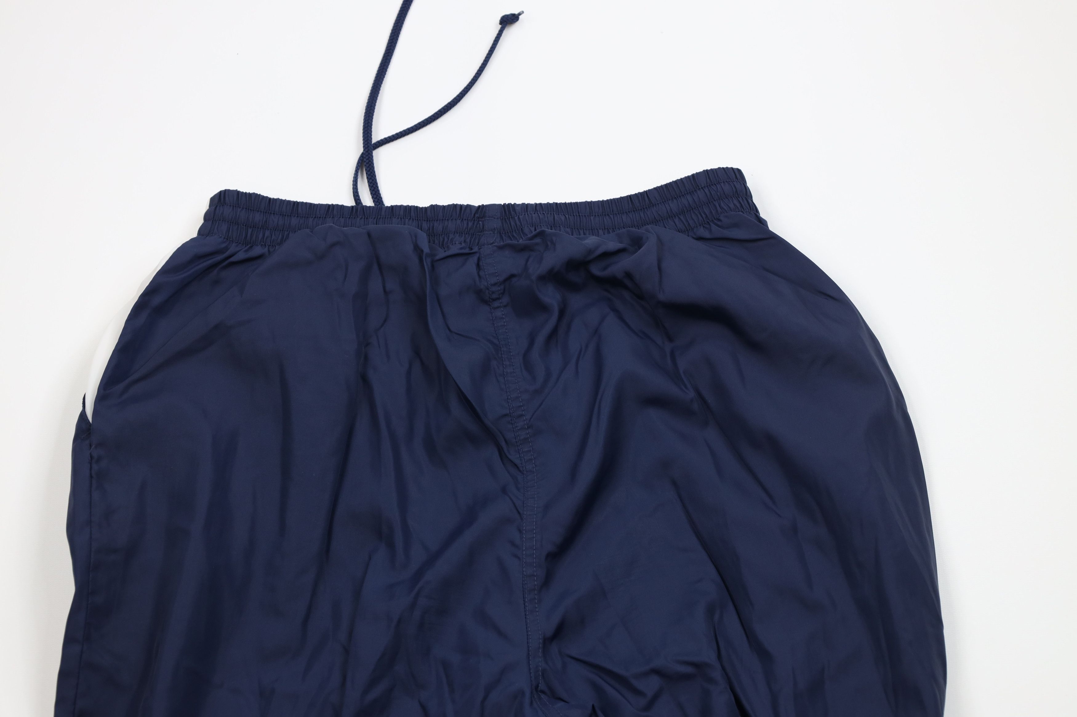 Reebok Vintage 90s Reebok Spell Out Lined Windbreaker Pants Blue Size US 36 / EU 52 - 12 Thumbnail