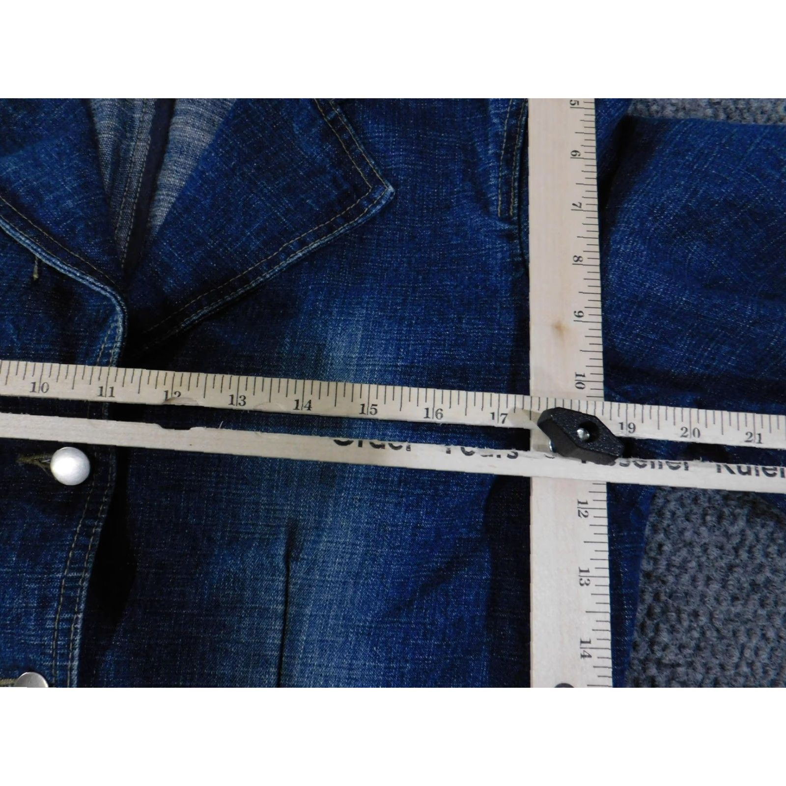 Coldwater Creek VINTAGE Coldwater Creek Blazer Womens Small Blue Denim 3 Button Notch Lapel Jacket Size S / US 4 / IT 40 - 6 Thumbnail