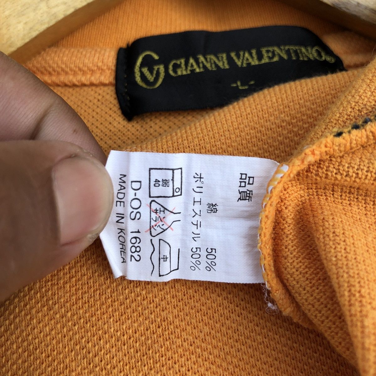 Gianni Valentino × Valentino × Vintage Rare vtg🔥 GIANNI VALENTINO RAINBOW FONT CENTER LOGO Size US L / EU 52-54 / 3 - 6 Thumbnail
