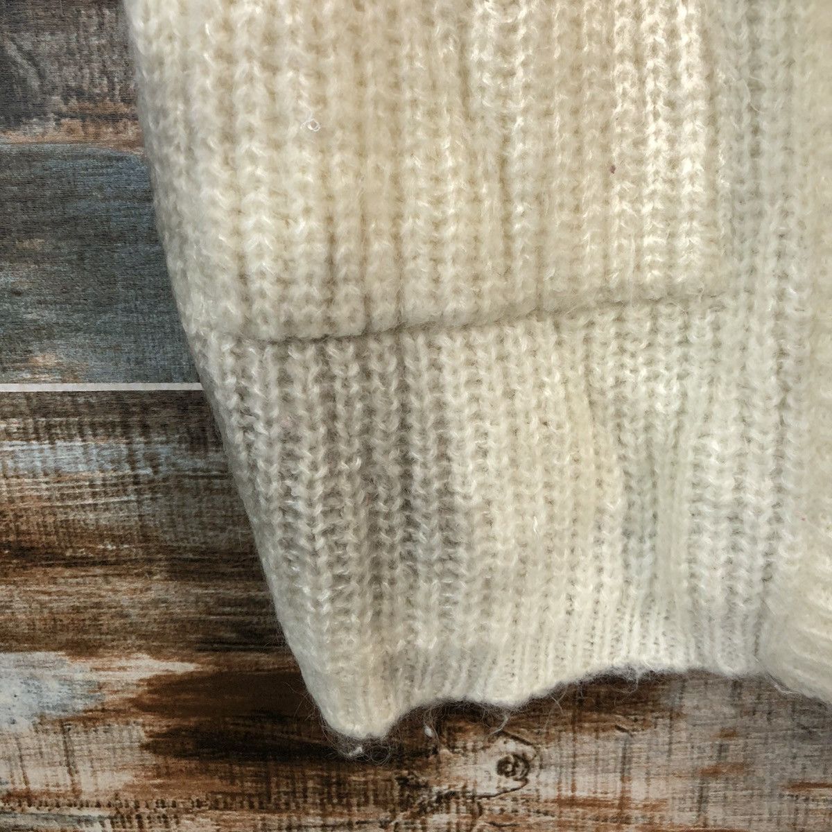 Homespun Knitwear × Japanese Brand PX White vintage Cardigan Knitwear #A2213 Size L / US 10 / IT 46 - 11 Thumbnail