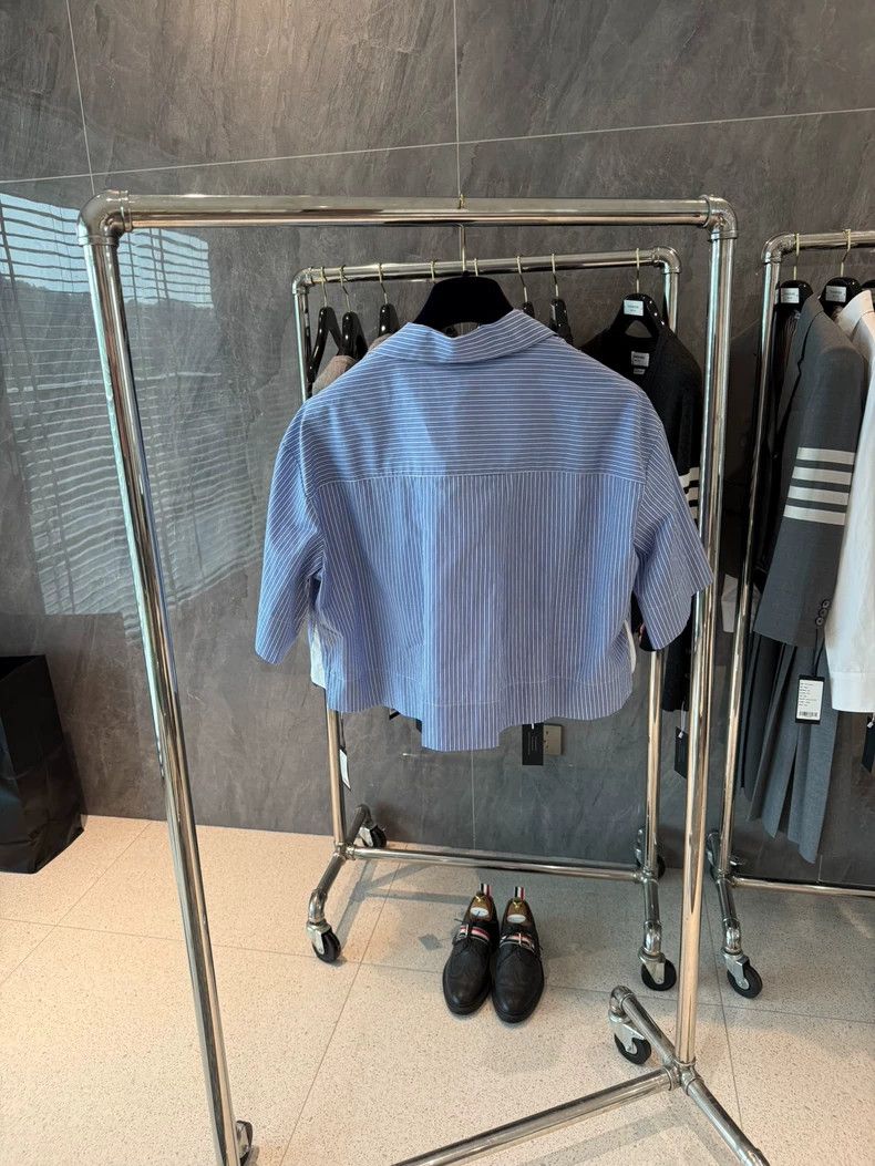 Loewe LOEWE Striped single row button short loose short sleeve s Size XXS / US 00 / IT 34 - 2 Thumbnail
