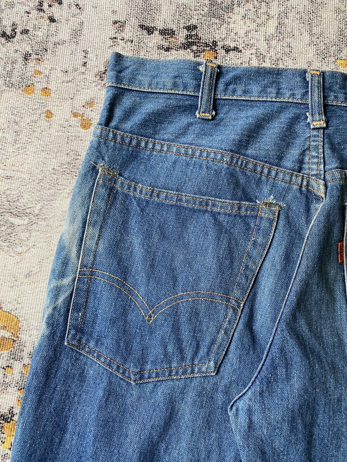 Vintage RARE !!! Vintage 70s Levi’s 646 Orange Tab Flare Denim Size US 30 / EU 46 - 13 Thumbnail