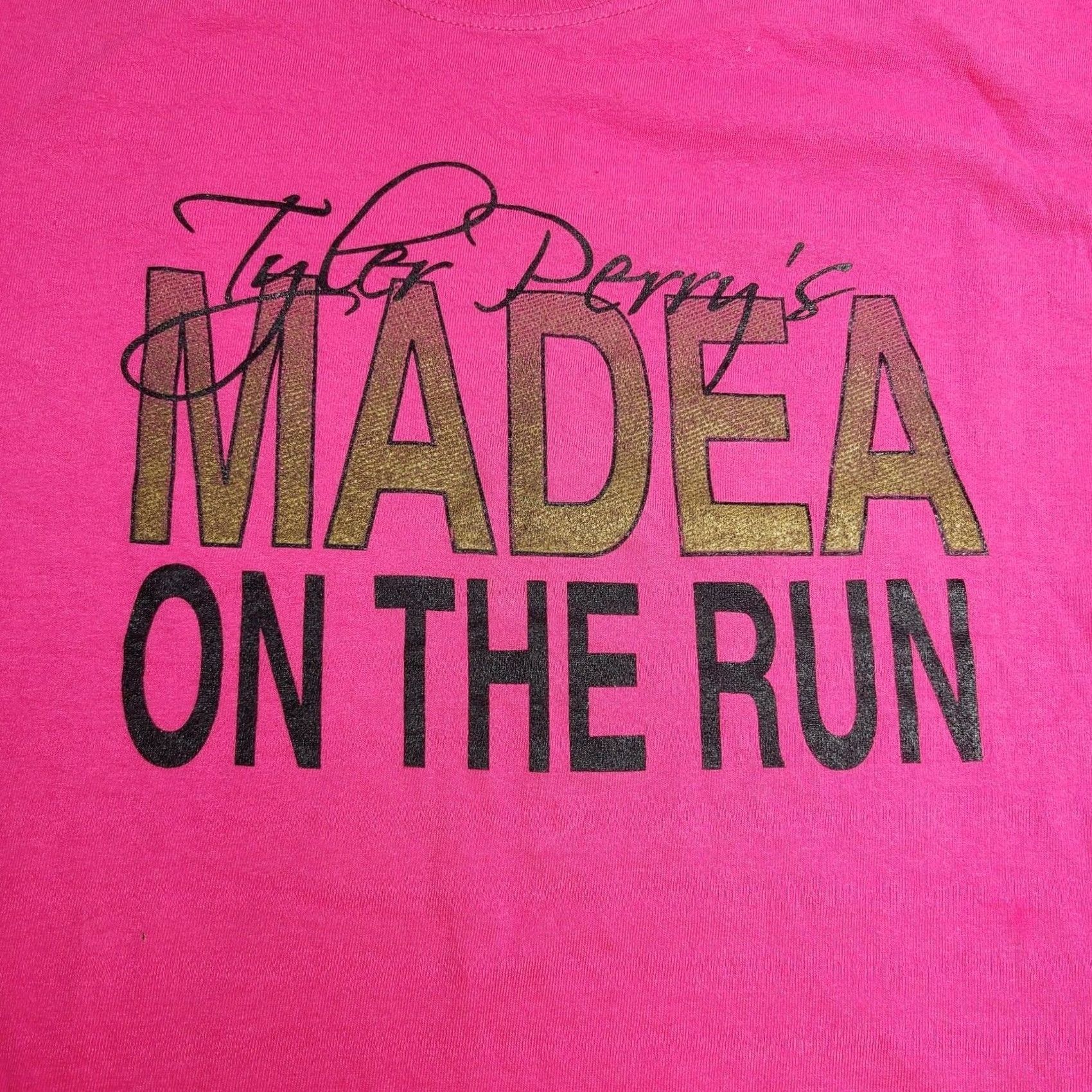 Gildan VINTAGE Madea On The Run Again Movie Promo XL Pink T-Shirt Mens Size US XL / EU 56 / 4 - 3 Thumbnail