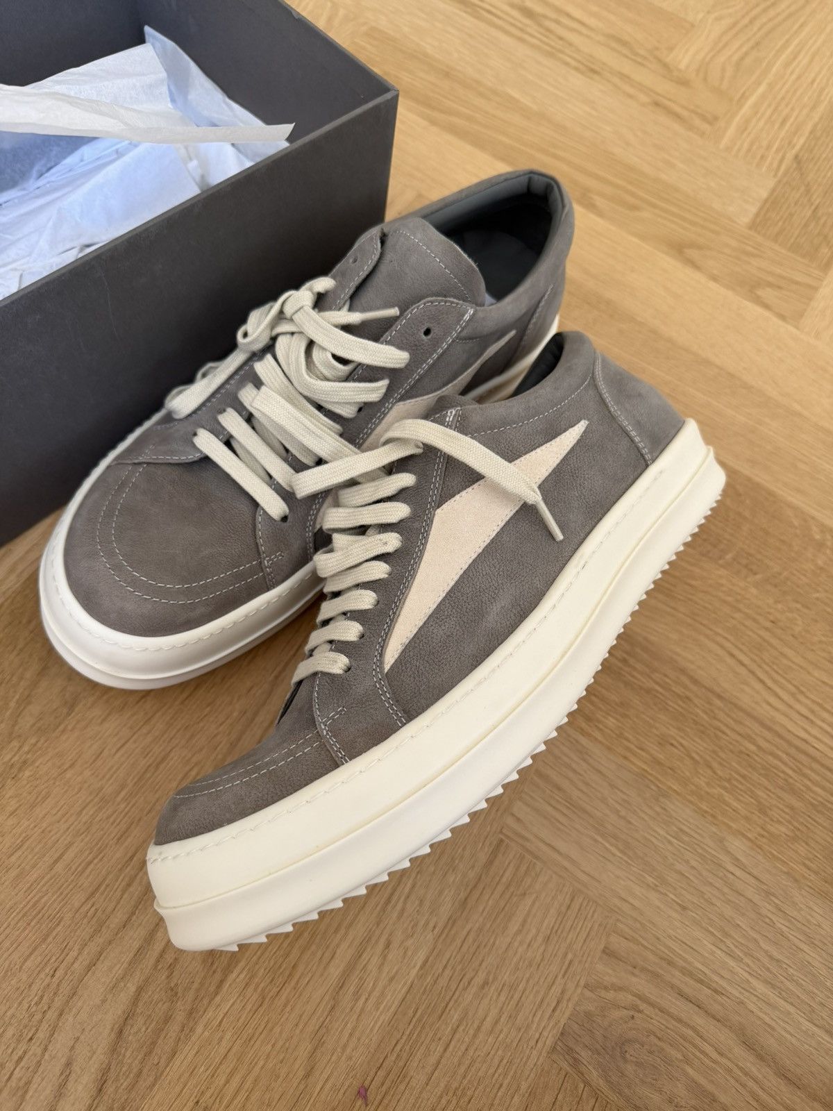 Rick Owens Rick Owens Vintage Leather Sneakers Sz 42 | Grailed