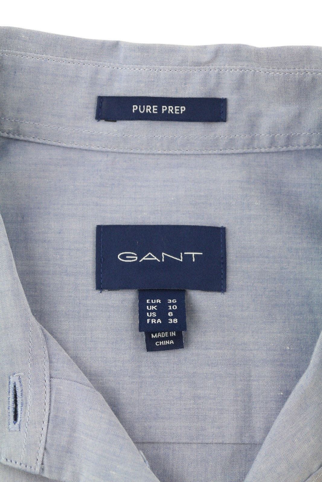 Gant PP BELL EU36 Blue Spread Collar Button-Up Shirt 85121 Size S / US 4 / IT 40 - 6 Thumbnail