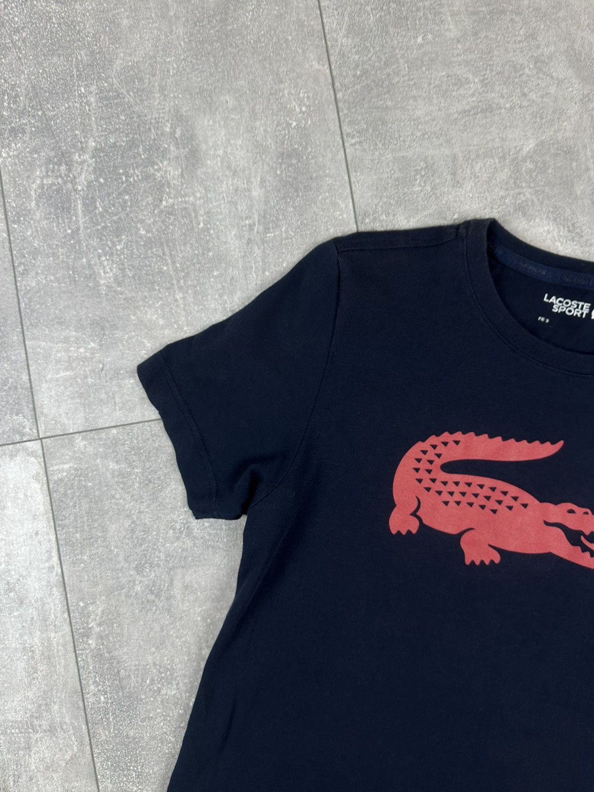 Lacoste Lacoste Mens Overprint Logo T-Shirt Size US S / EU 44-46 / 1 - 5 Thumbnail