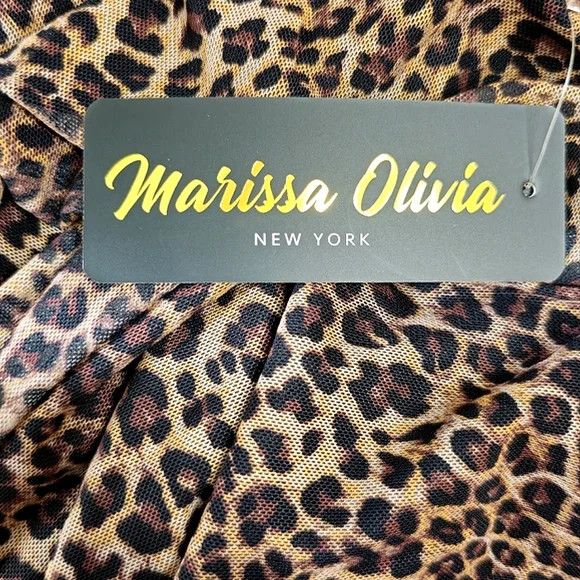 Other NWT Marissa Olivia High Neck Long-sleeved Leopard Print Top Size L / US 10 / IT 46 - 10 Thumbnail