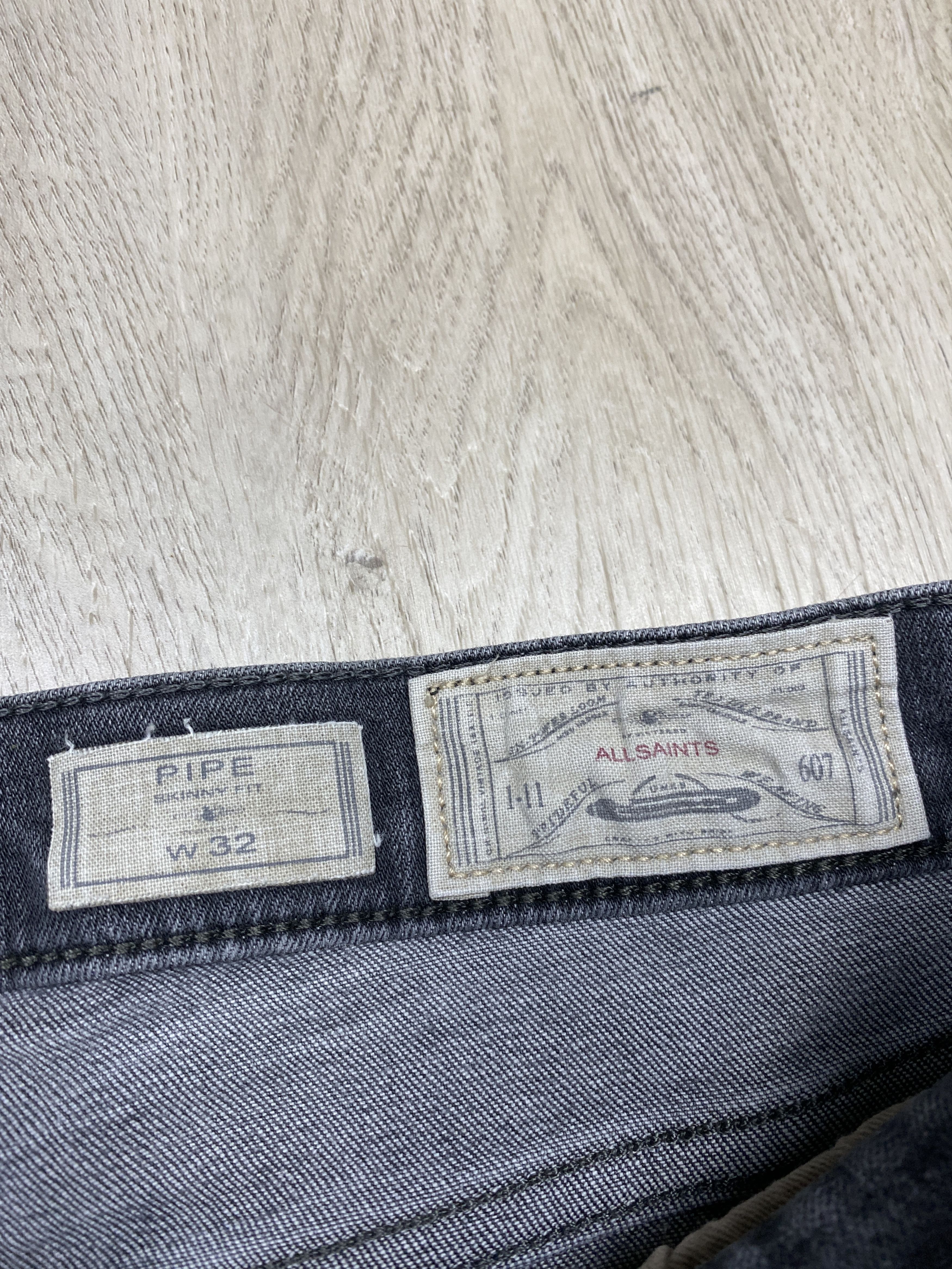 Allsaints Allsaints Toxic Pipe Vintage Mens Denim Pants Jeans Size US 32 / EU 48 - 3 Thumbnail