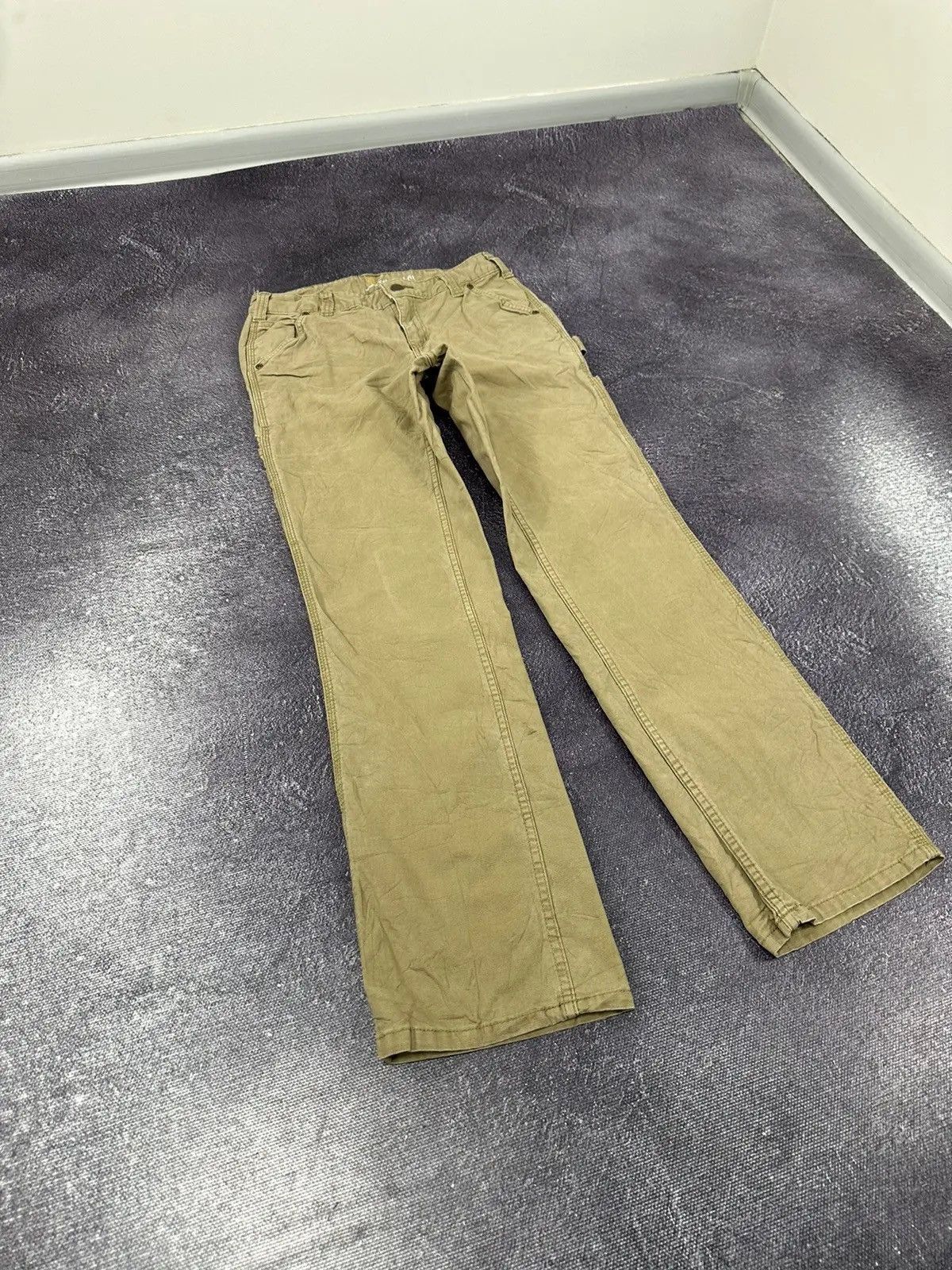 Carhartt × Vintage Vintage Carhartt Y2K Work American Cream Hype Pants Size US 28 / EU 44 - 6 Thumbnail