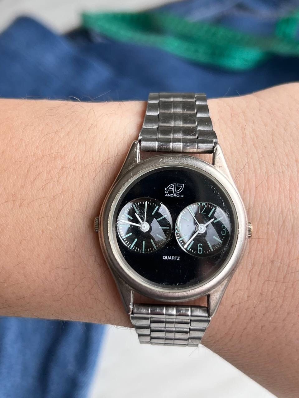 Japanese Brand × Vintage Vintage Double Dial Japanese style futuristic Steel Watch Size ONE SIZE - 4 Thumbnail