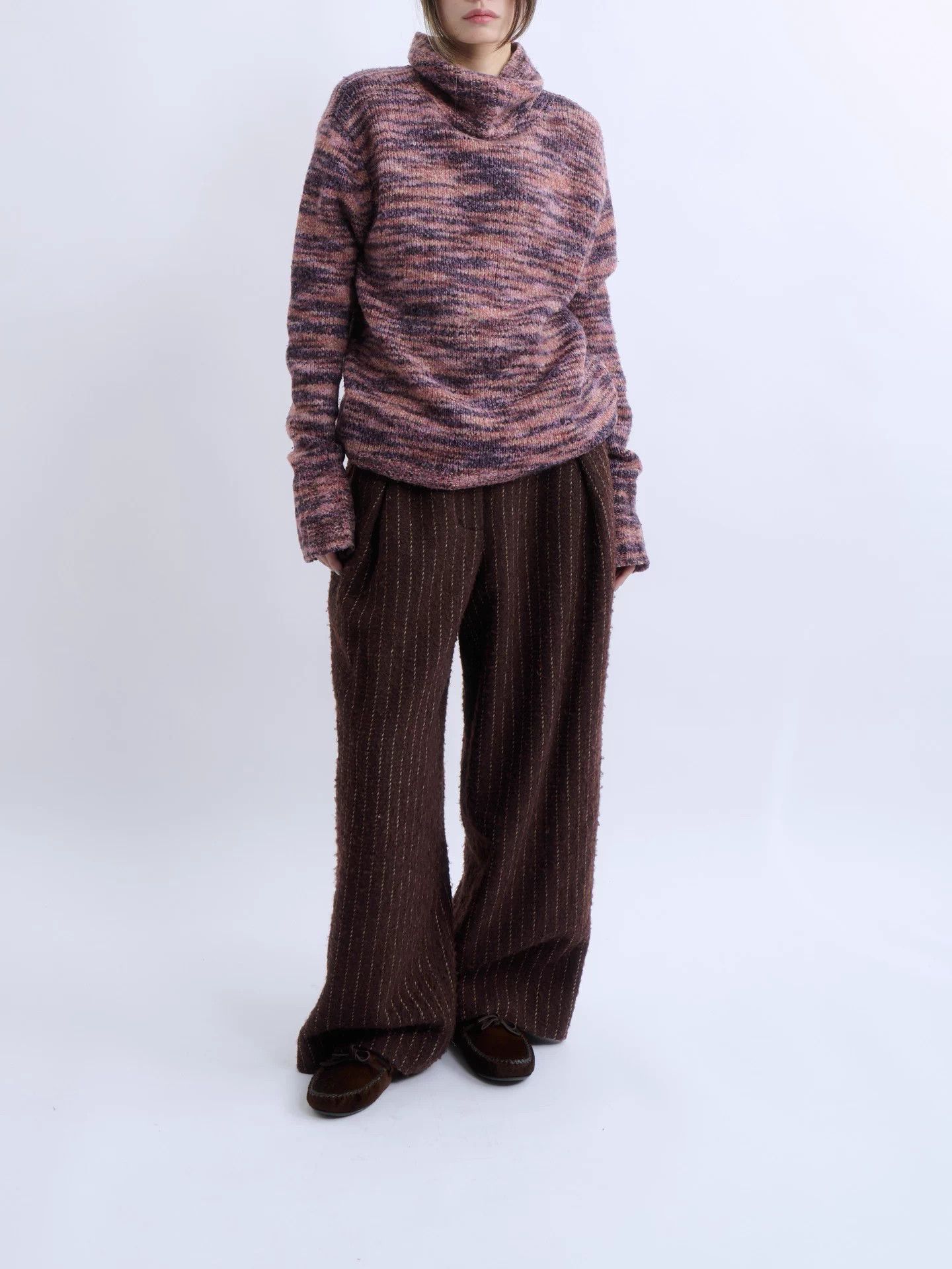 Sies Marjan Sies Marjan multicolor wool silk high neck knit sweater Size M / US 6-8 / IT 42-44 - 2 Thumbnail