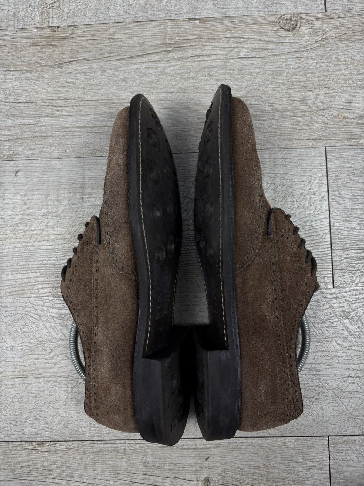 Church's Rare Luxury Church's Hand Made Suede Brogue Leather Derby Kingdom Shoes Sneakers Size US 12 / EU 45 - 10 Thumbnail