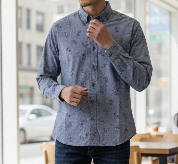 Kim Jones Kim jones x gu printed button up shirt Size US M / EU 48-50 / 2 - 2 Thumbnail