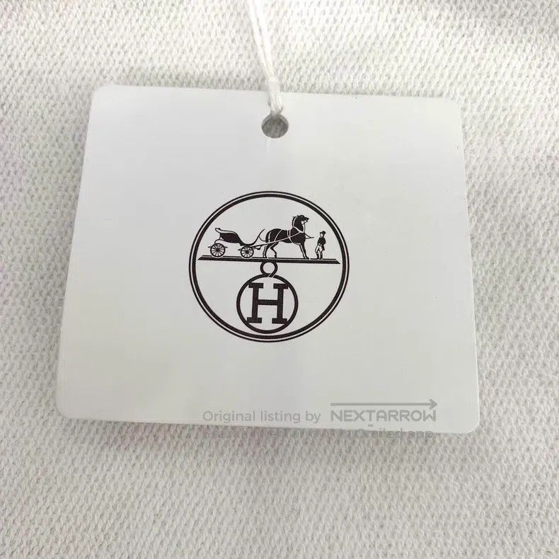 Hermes Hermes White Chain Buckle Printed Cotton Single-Breasted J Size XXS / US 00 / IT 34 - 7 Thumbnail