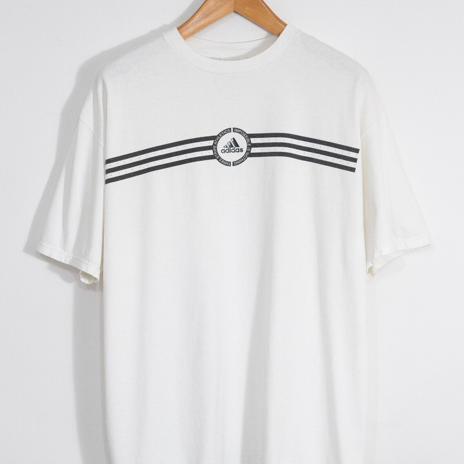 Adidas Vintage Adidas T Shirt XL - Three Stripes Sportswear Retro Size US XL / EU 56 / 4 - 2 Thumbnail
