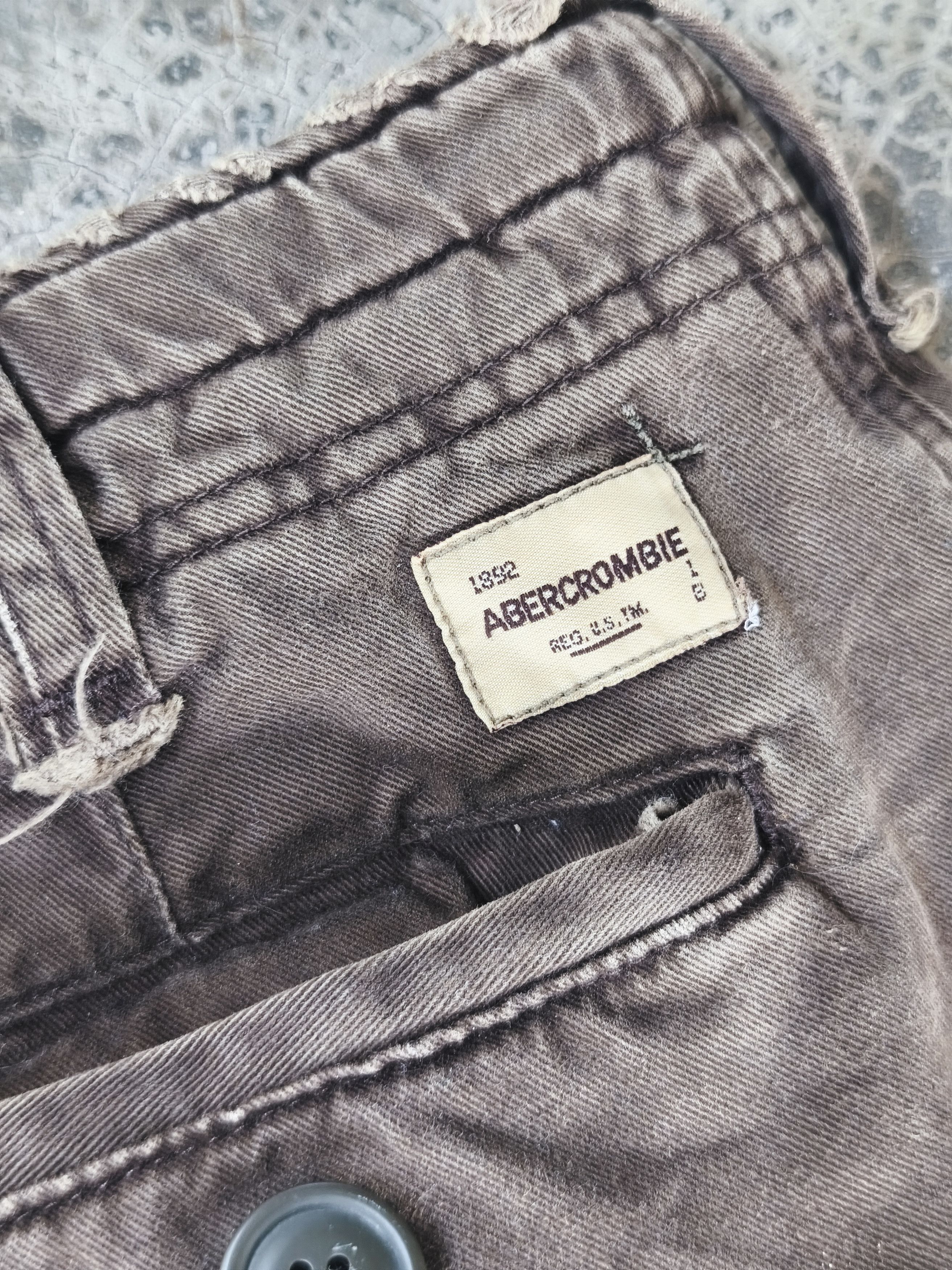 Abercrombie & Fitch Vintage Abercrombie and fitch Brown Cargo Pants Size US 35 - 12 Thumbnail