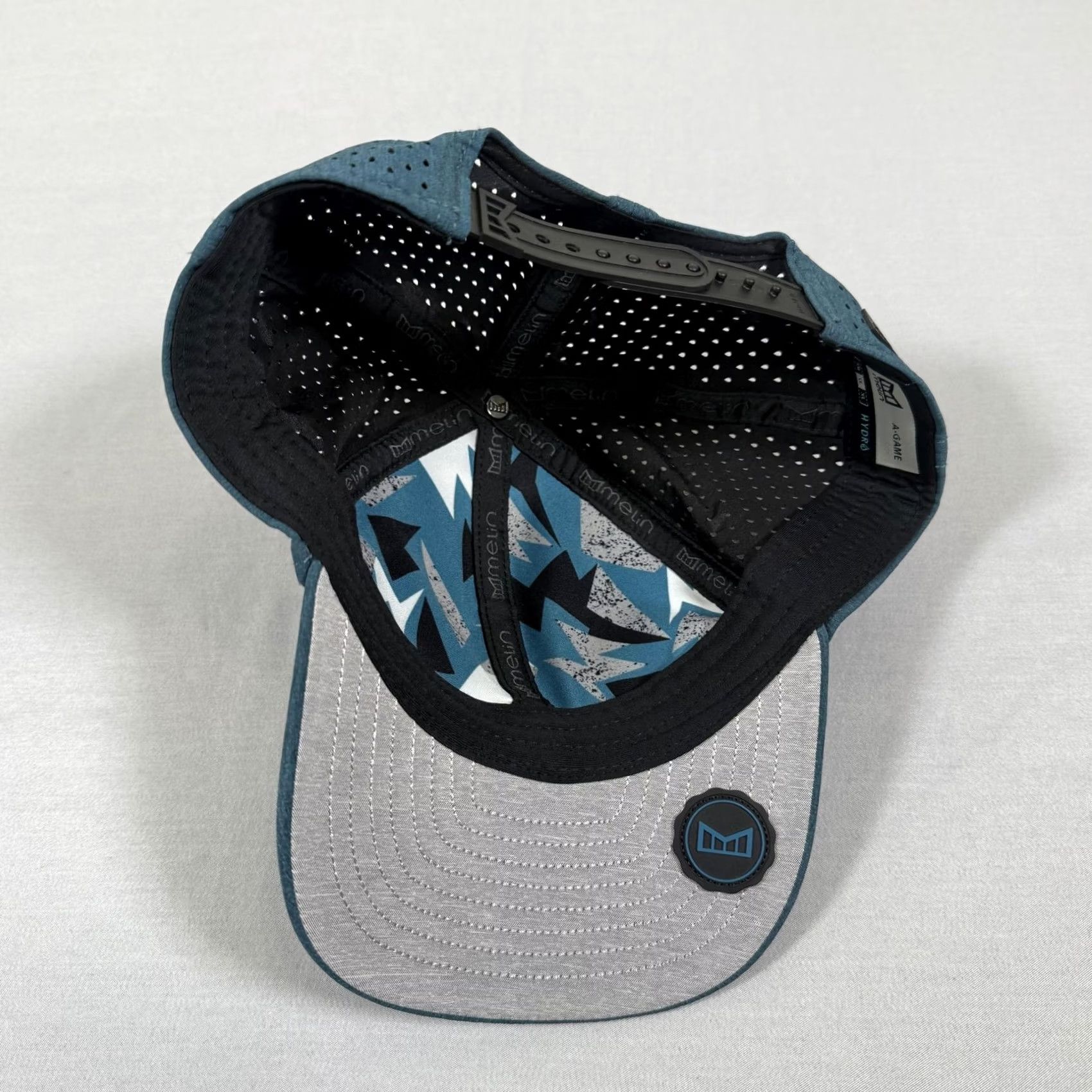 melin Melin A-Game Hydro Snapback Hat Cap Blue One Size Men Size ONE SIZE - 6 Thumbnail