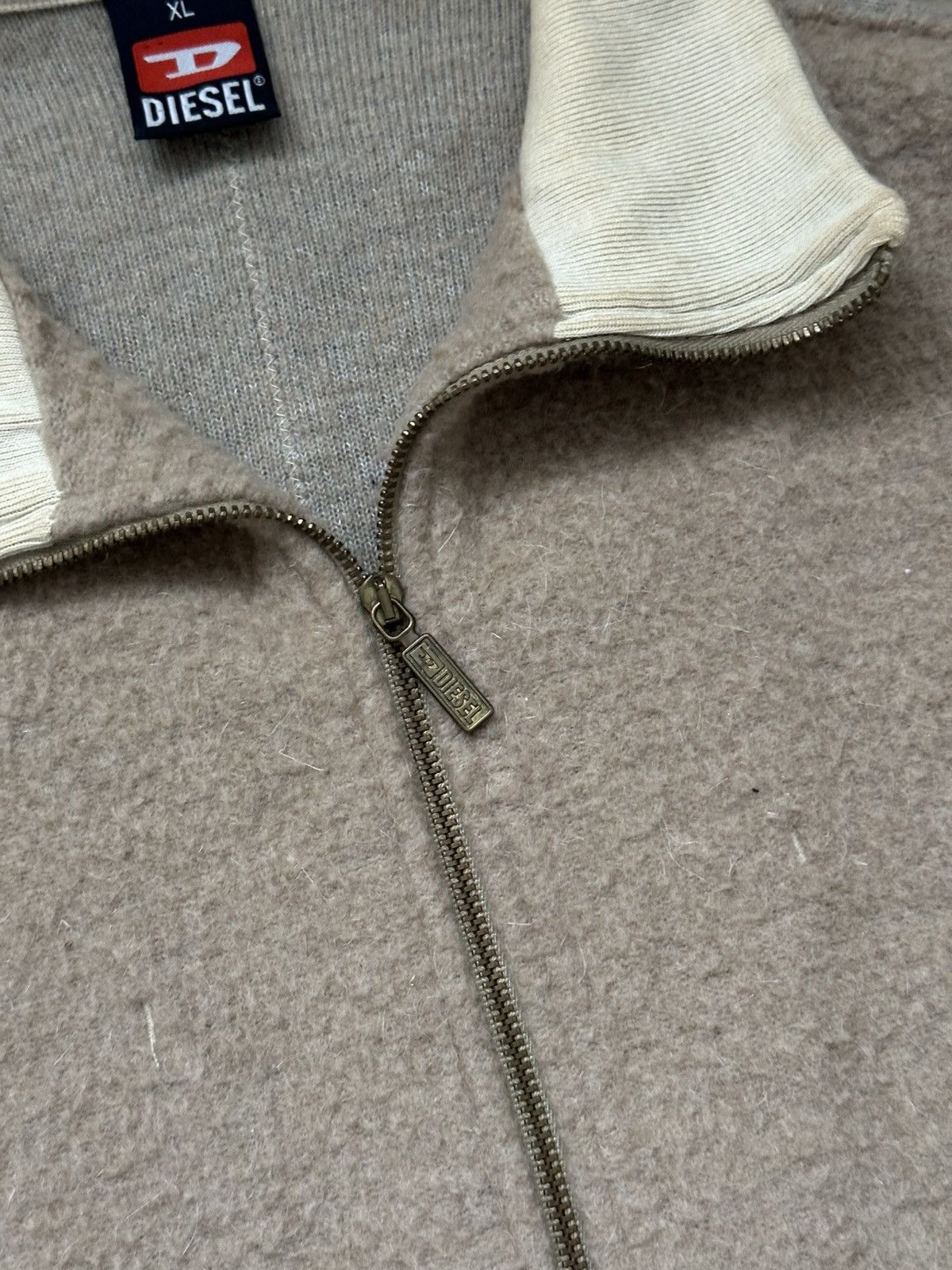 Diesel Vintage Diesel Wool Zip Sweatshirt Y2K Size US XL / EU 56 / 4 - 8 Thumbnail