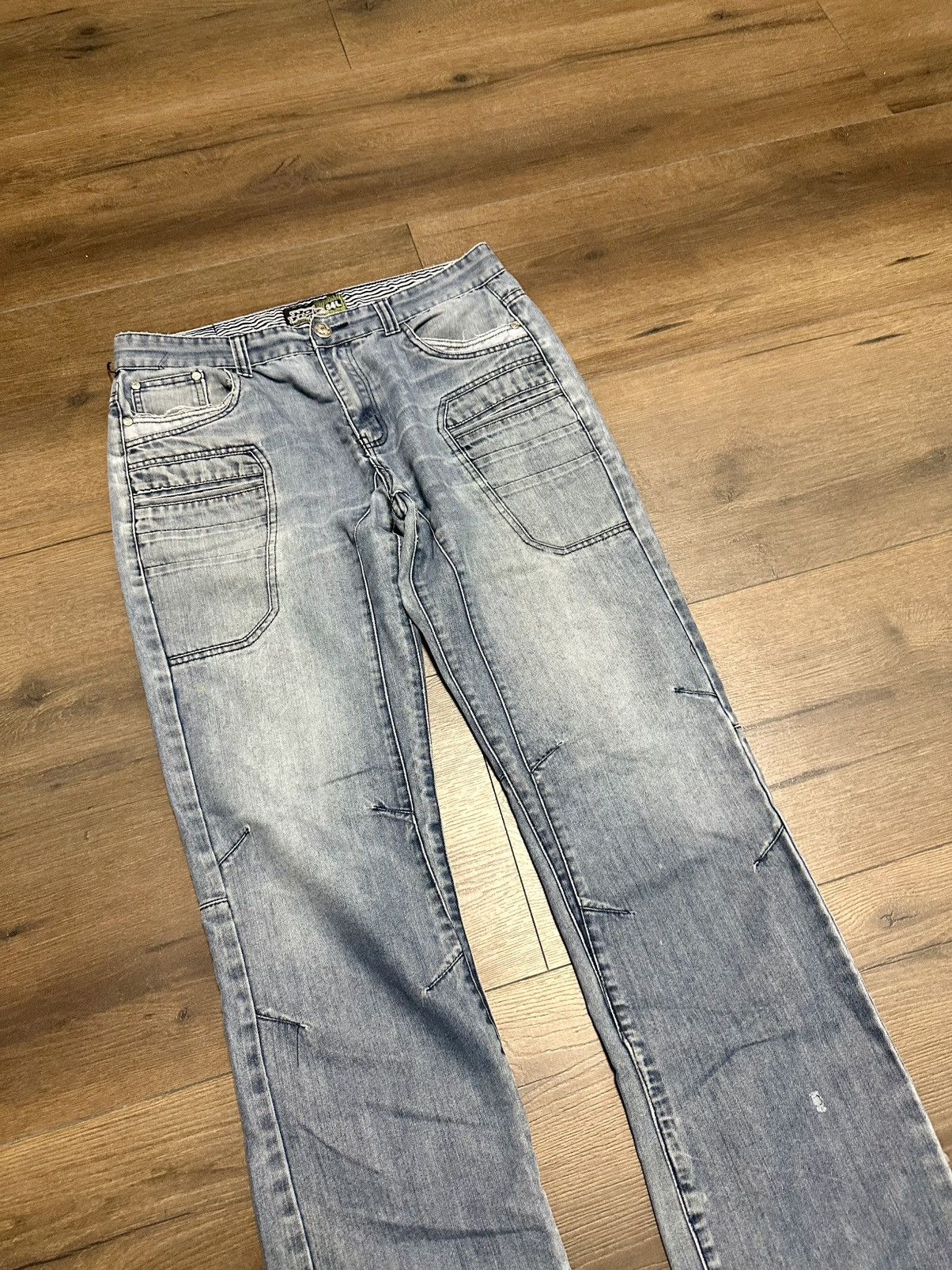 Other Vintage If Six Was Nine Style No Fear Y2K Beige Pants Size US 34 / EU 50 - 4 Thumbnail