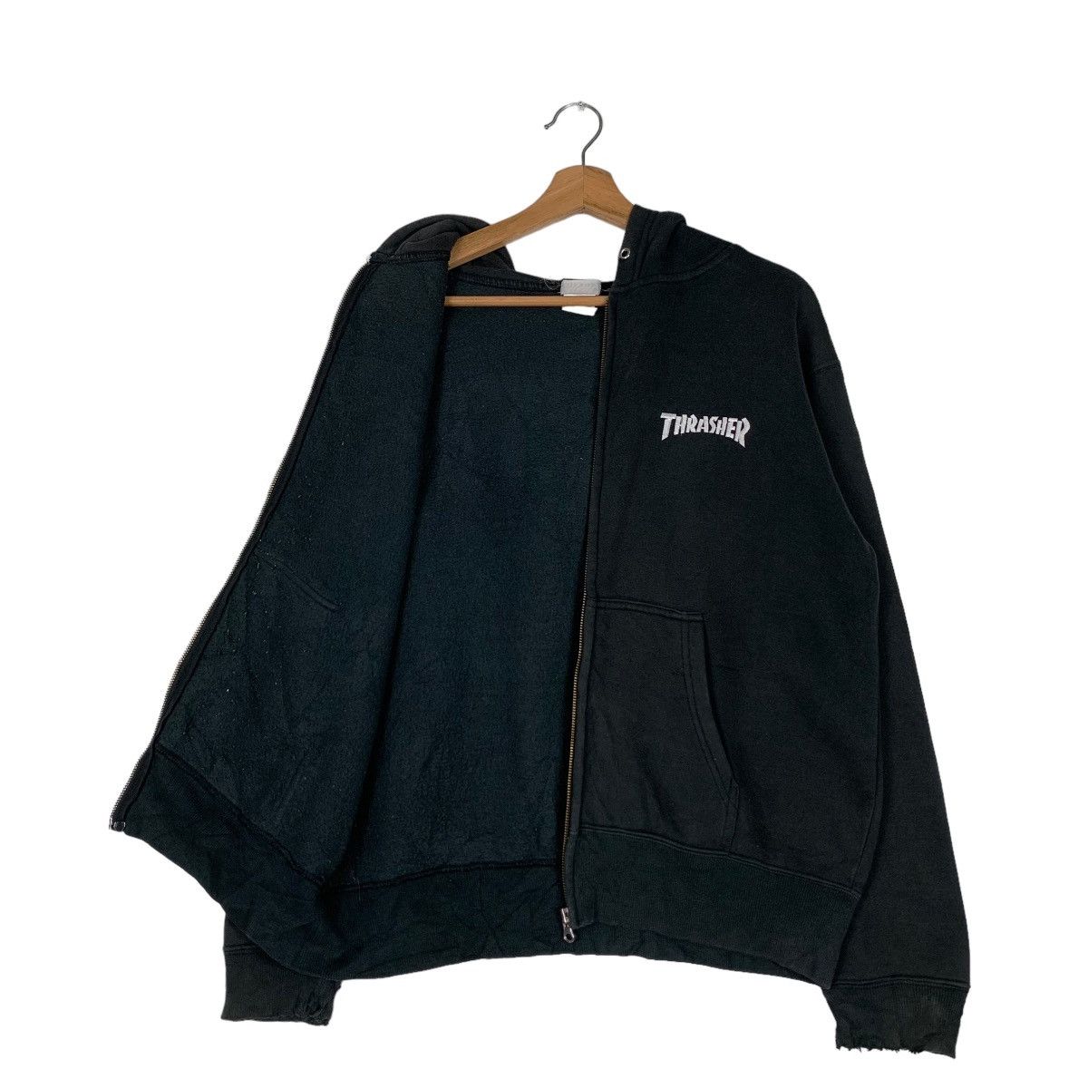 Thrasher Trashed THRASHER Big Logo Zipper Hoodies #0707-C32 Size US M / EU 48-50 / 2 - 10 Thumbnail