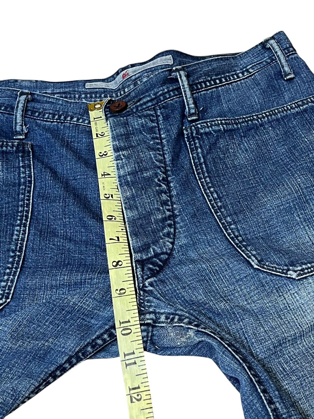 45rpm ARCHIVE JAPANESE VINTAGE 45 RPM STUDIO JAPAN WIDE LEG JEANS Size US 32 / EU 48 - 13 Thumbnail