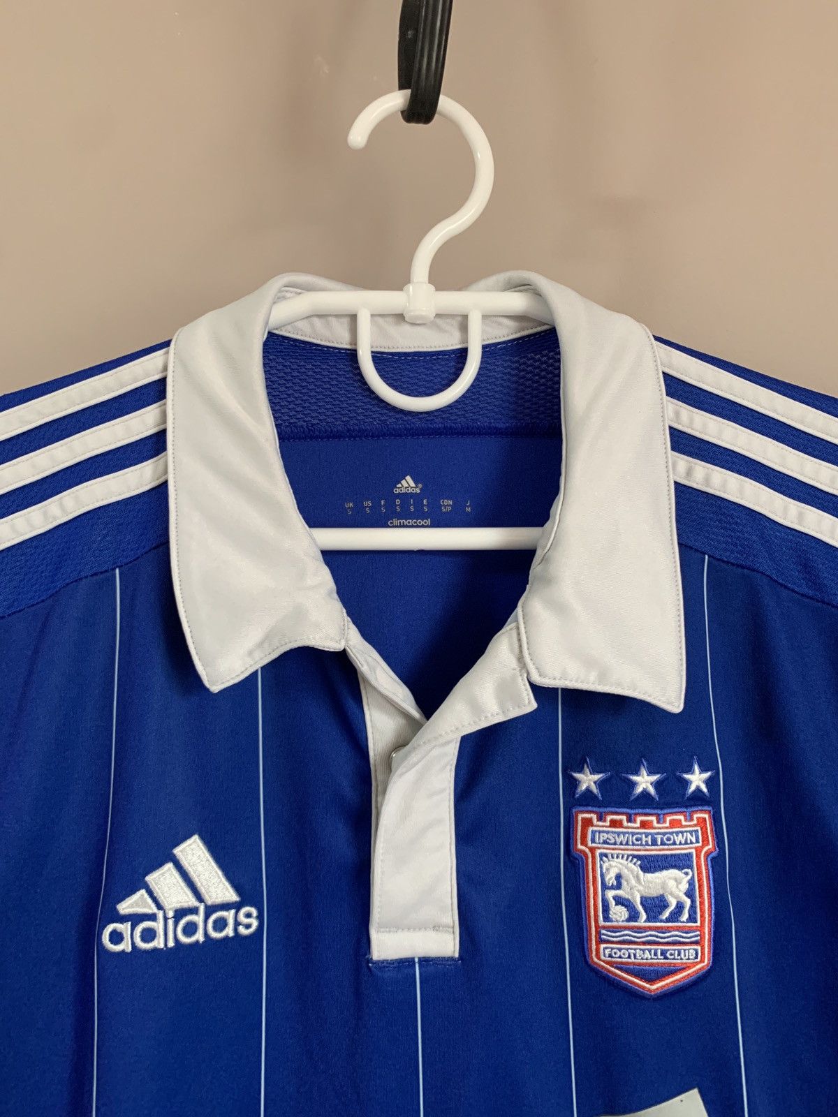 Adidas Ipswich Town 2015 Home Football Shirt Adidas Soccer Jersey S Size US S / EU 44-46 / 1 - 5 Thumbnail