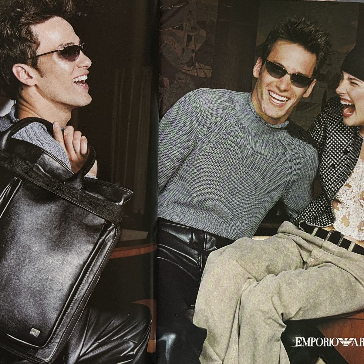 Emporio Armani × Giorgio Armani Emporio Armani Black Frame Sunglasses Size ONE SIZE - 11 Thumbnail