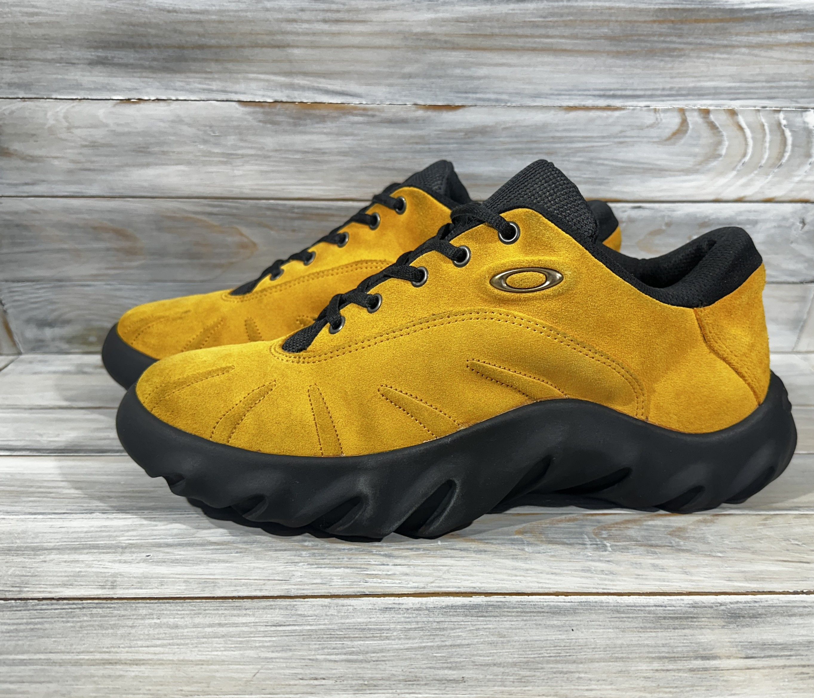 Oakley × Vintage Vintage 00’s Oakley Shoetwo Low Suede Men's Yellow Sneakers Size US 12 / EU 45 - 19 Thumbnail