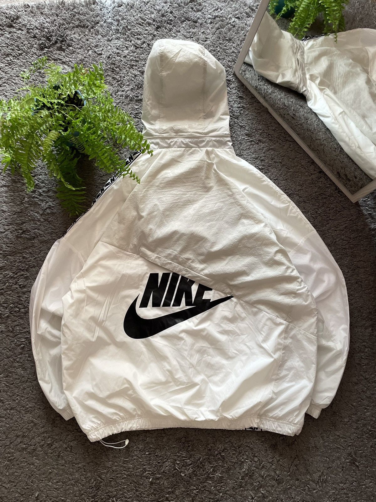 Nike × Vintage Nike Anorak Light Jacket Streetwear Oversize Big Logo Rare Size US L / EU 52-54 / 3 - 1 Thumbnail
