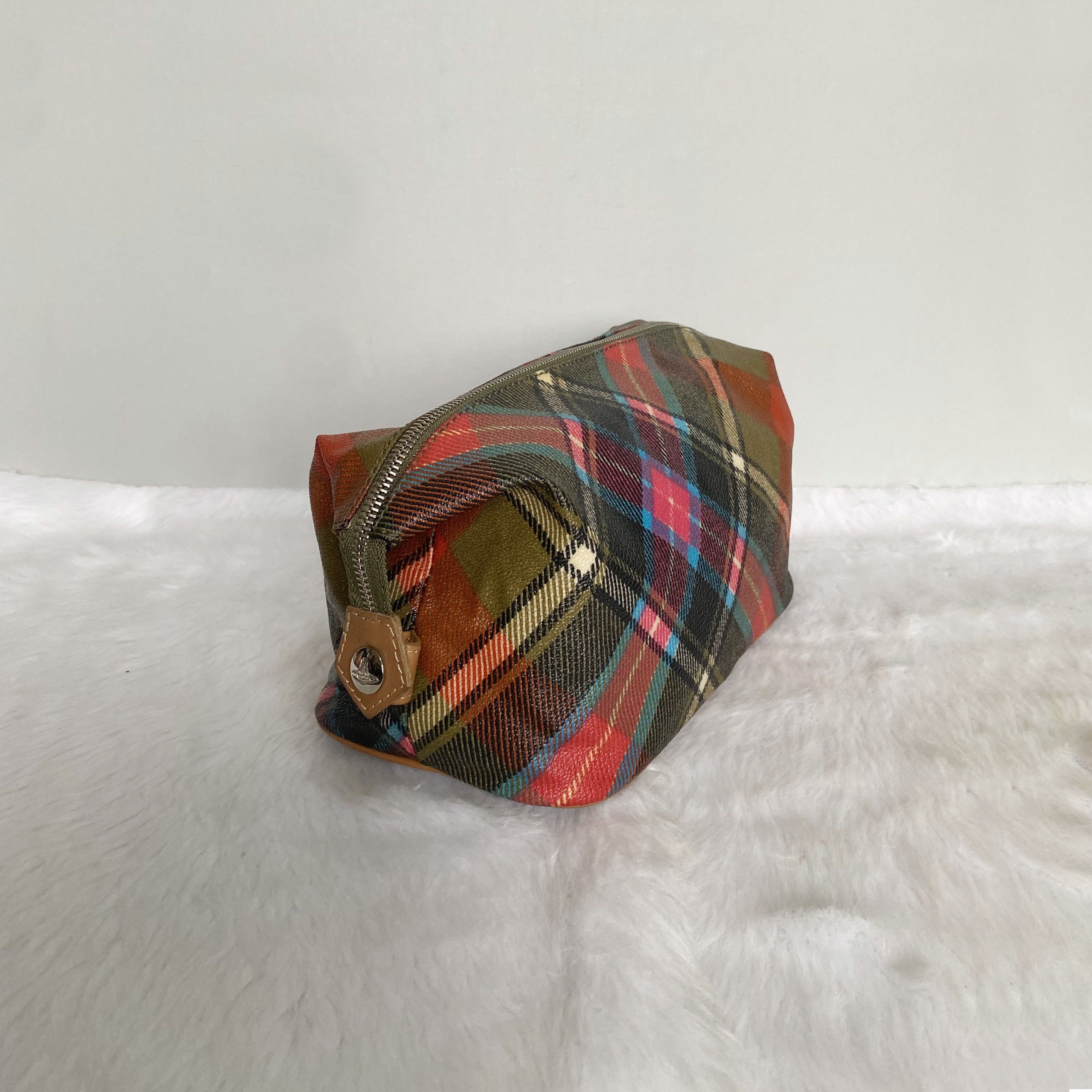 Vivienne Westwood Vintage Red Mix Tartan Clutch Bag Size ONE SIZE - 2 Thumbnail