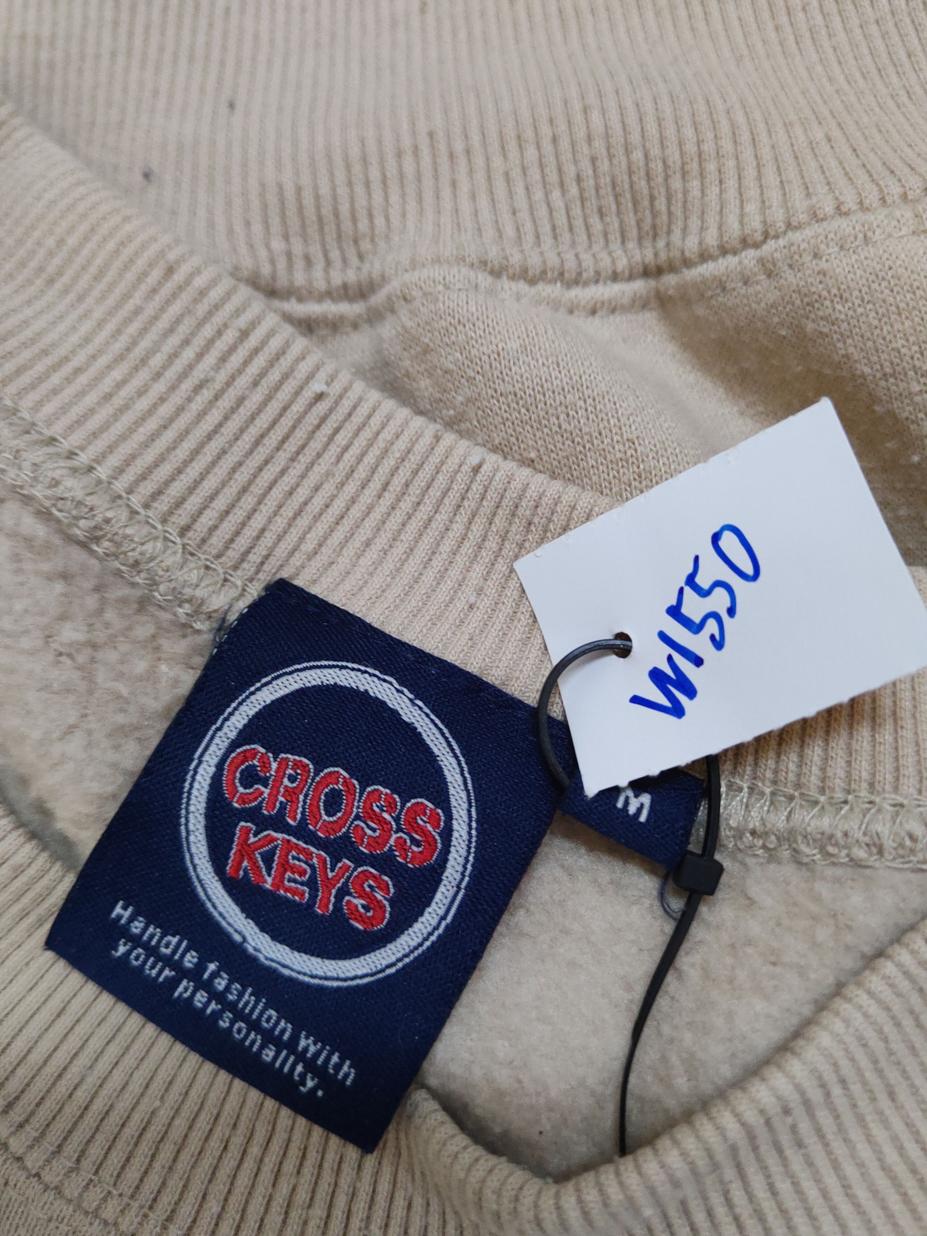 Japanese Brand × Vintage Cross Keys Light Brown Sweatshirts #W1550 Size US M / EU 48-50 / 2 - 12 Thumbnail