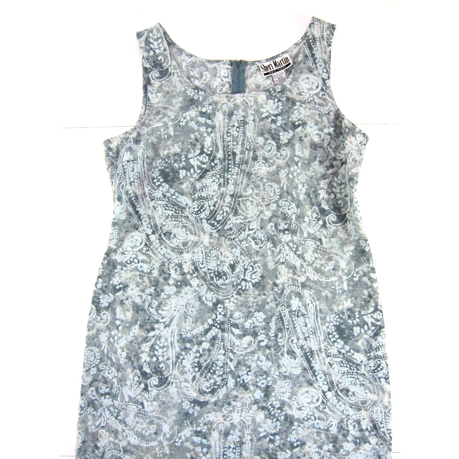 Vintage Sheri Martin New York Rayon Green Floral Tie Dye Long Maxi Tank Sun Dress 14 Size XL / US 12-14 / IT 48-50 - 4 Thumbnail