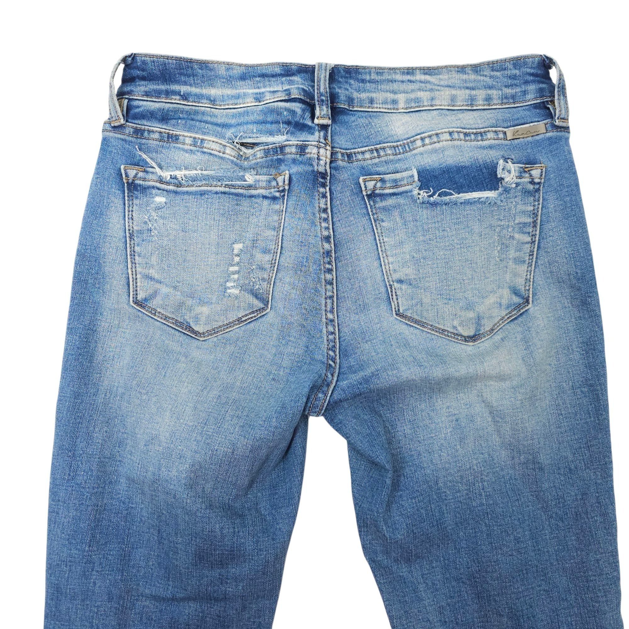 Kancan USA KanCan Nala Mid Rise Ankle Skinny Jeans Women 7/27 Distresse Size 28" / US 6 / IT 42 - 12 Thumbnail