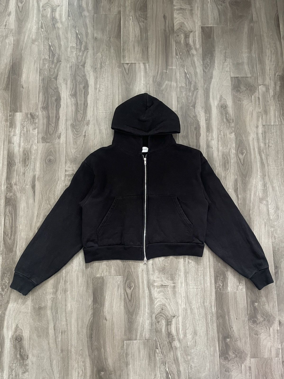 Pearled Ivory Cropped Hoodie